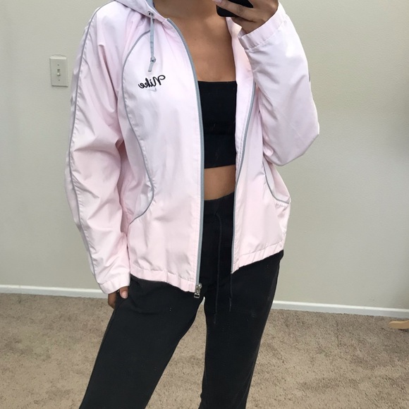 baby pink nike jacket